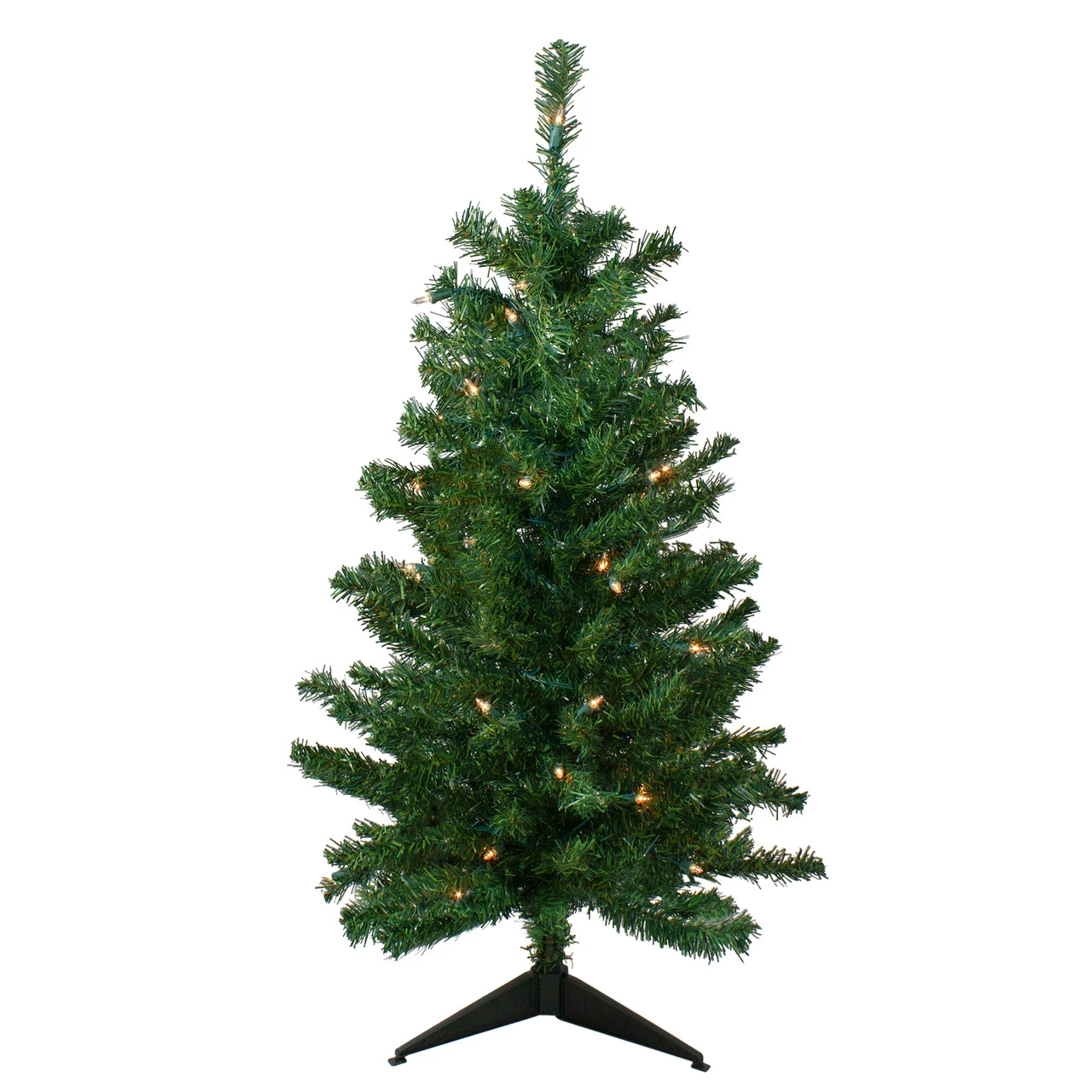 3' Pre-Lit Medium Mixed Classic Pine Artificial Christmas Tree - Clear Lights - Image 2