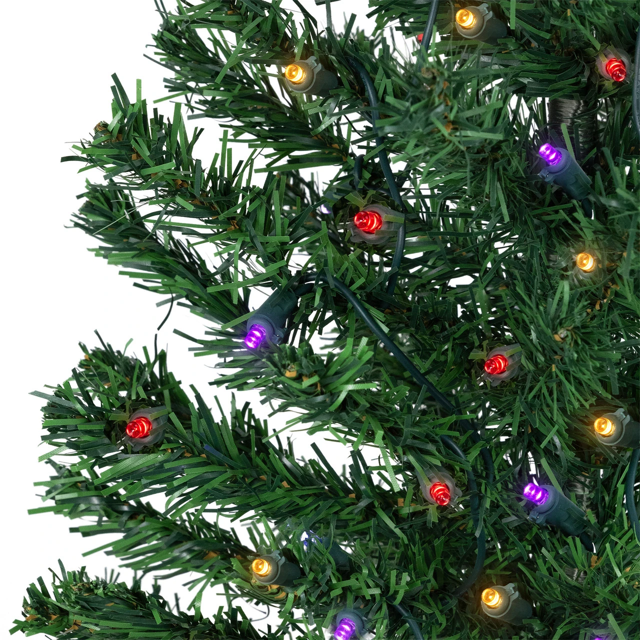 3' Pre-Lit Medium Mixed Classic Pine Artificial Christmas Tree, Multicolor LED Lights - Image 3