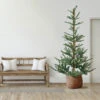 9' Pre-Lit Nordmann Fir Artificial Christmas Tree - Warm Clear LED Lights
