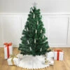 4' Pre-Lit Fiber Optic Artificial Christmas Tree With Candles - Multi Lights