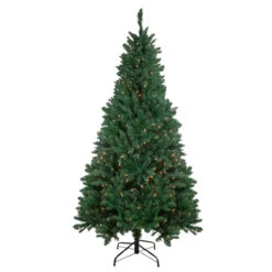 6.5 Ft Pre-Lit Ravenna Pine Artificial Christmas Tree - Warm White LED Lights