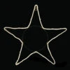 19.75" Neon Style LED Lighted Star Christmas Window Silhouette Decoration