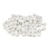 96ct White Shatterproof 4-Finish Christmas Ball Ornaments 1.5" (40mm)