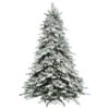 7.5' Flocked Saratoga Spruce Artificial Christmas Tree - Unlit