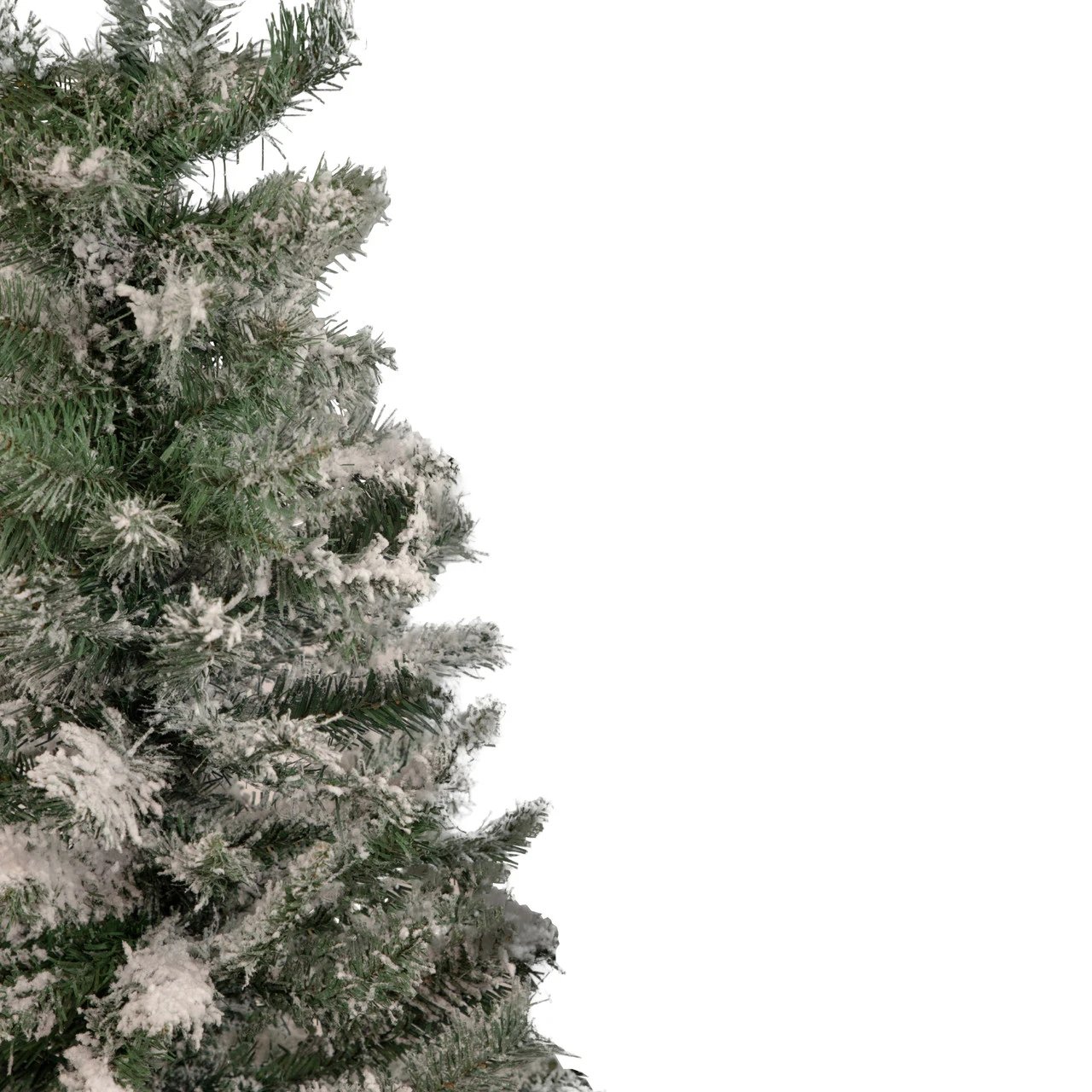 3' Heavily Flocked Medium Pine Artificial Christmas Tree - Unlit - Image 3