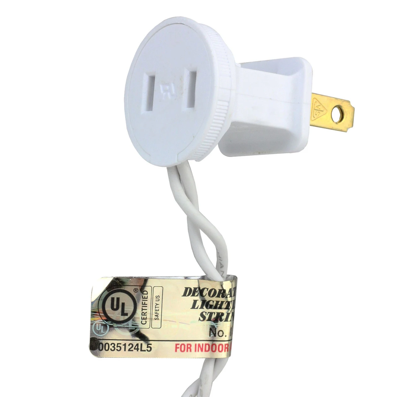 50 Red And White LED Wide Angle Christmas Lights - 16.25 Ft White Wire - Image 2