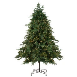 9' Pre-Lit Aurora Spruce Full Artificial Christmas Tree - Clear Lights