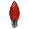 Pack Of 25 Faceted LED Red C9 Christmas Replacement Bulbs