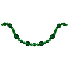 6’ Green Shatterproof Ball Artificial Christmas Garland - Unlit
