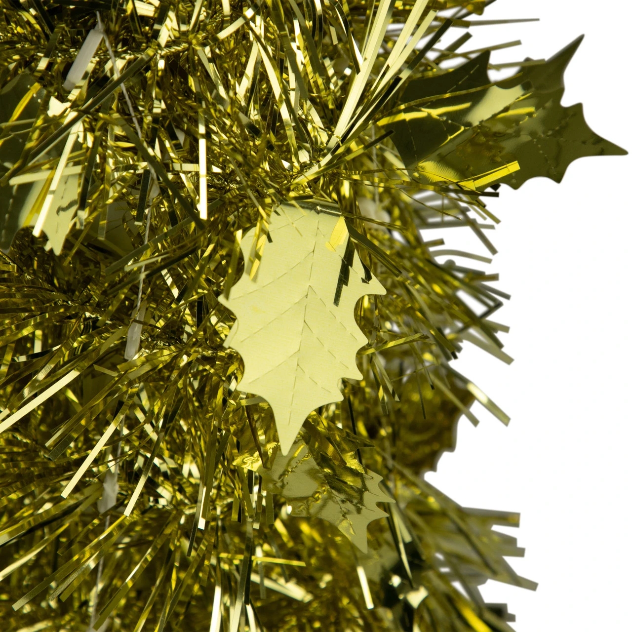 4' Gold Tinsel Pop-Up Artificial Christmas Tree, Unlit - Image 3