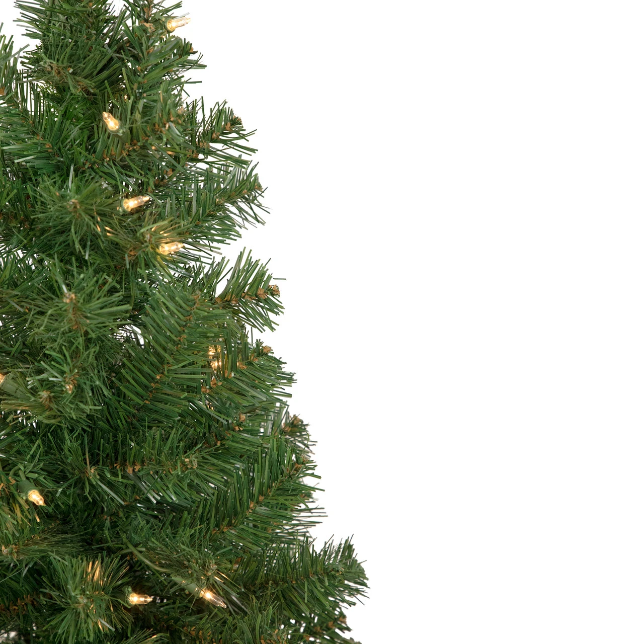 3' Pre-Lit Oakridge Noble Fir Artificial Christmas Tree, Clear Lights - Image 5