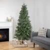 7.5' Pre-Lit Granville Fraser Fir Slim Artificial Christmas Tree, Clear Lights