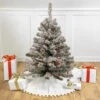 3' Pre-Lit Medium Heavily Flocked Madison Pine Artificial Christmas Tree, Multi Lights