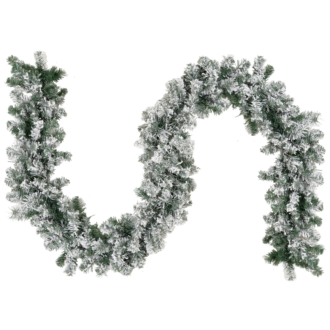 9' X 10" Flocked Madison Pine Artificial Christmas Garland, Unlit - Image 2