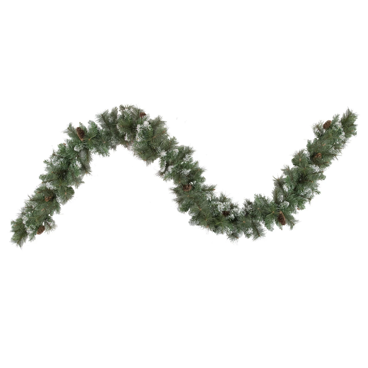 9' X 10" Snow Valley Pine Artificial Christmas Garland, Unlit