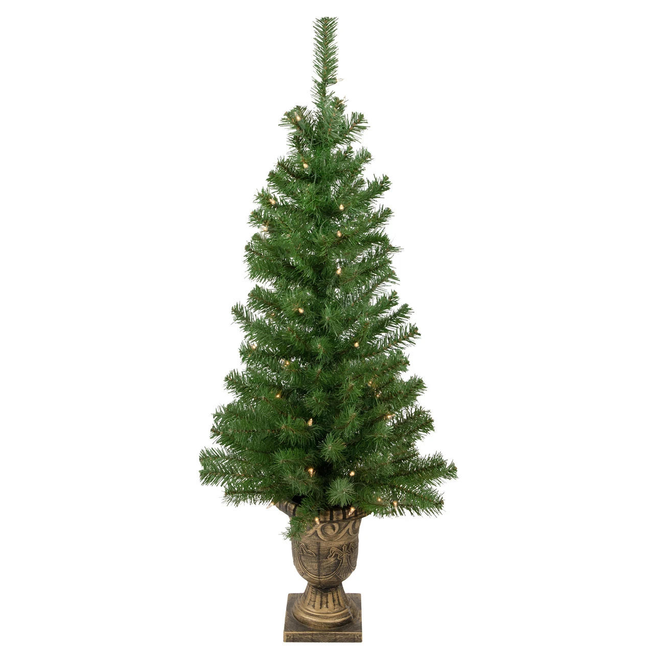 5-Piece Pre-Lit Artificial Wolcott Spruce Christmas Entryway Set - Image 3