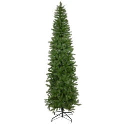 7.5' Silver Lake Fir Pencil Artificial Christmas Tree, Unlit