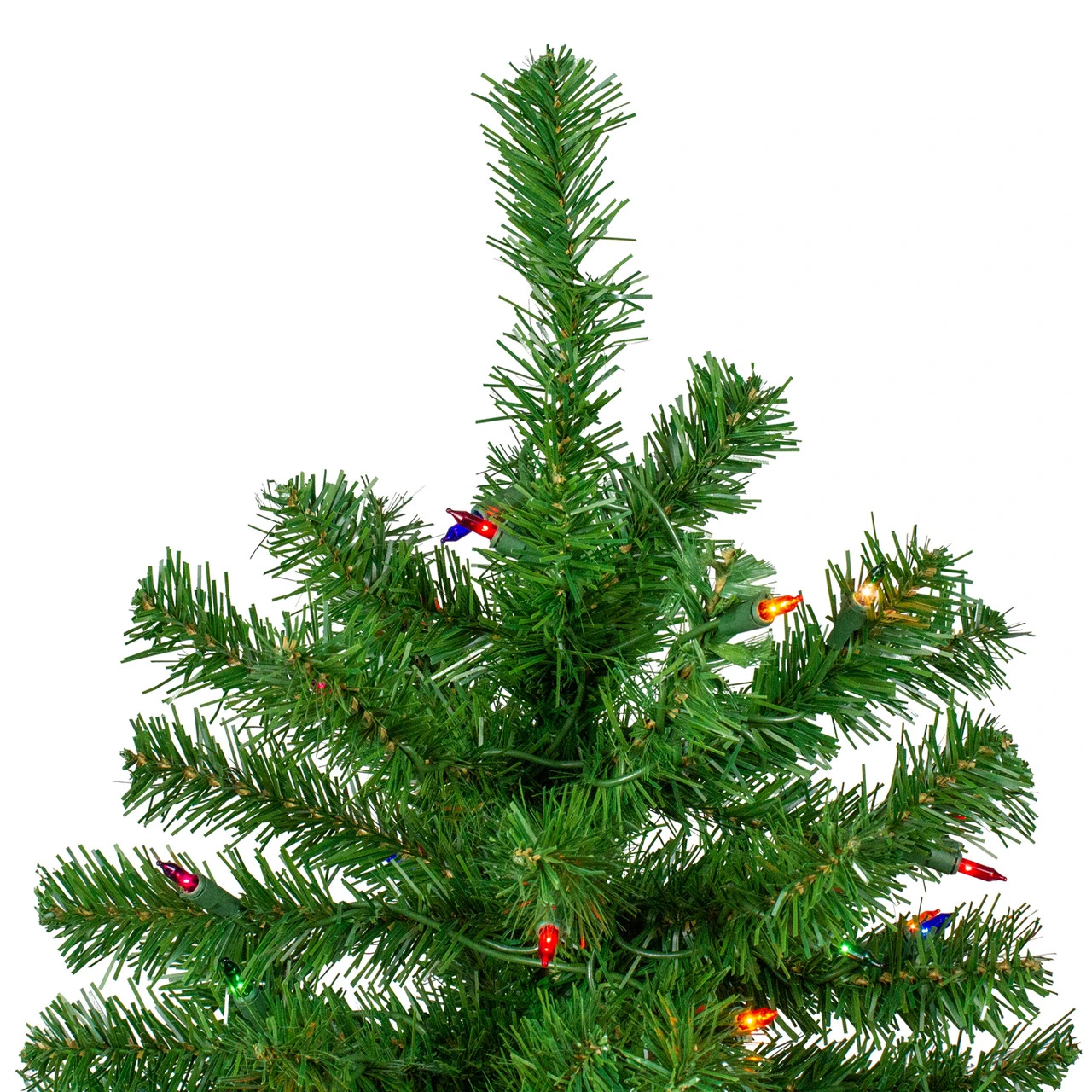 7' Pre-Lit Norfolk Spruce Artificial Christmas Tree, Multi Lights - Image 4
