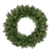 Pre-Lit Rockwood Pine Artificial Christmas Wreath - 24-Inch, Clear Lights