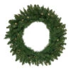 Pre-Lit Winona Fir Artificial Christmas Wreath, 30-Inch, Warm White LED Lights