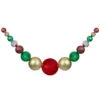 6' Shiny And Matte Traditional Colors Shatterproof Ball Christmas Swag