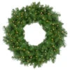 Pre-Lit Whitmire Pine Artificial Christmas Wreath - 24-Inch, Warm White LED Lights
