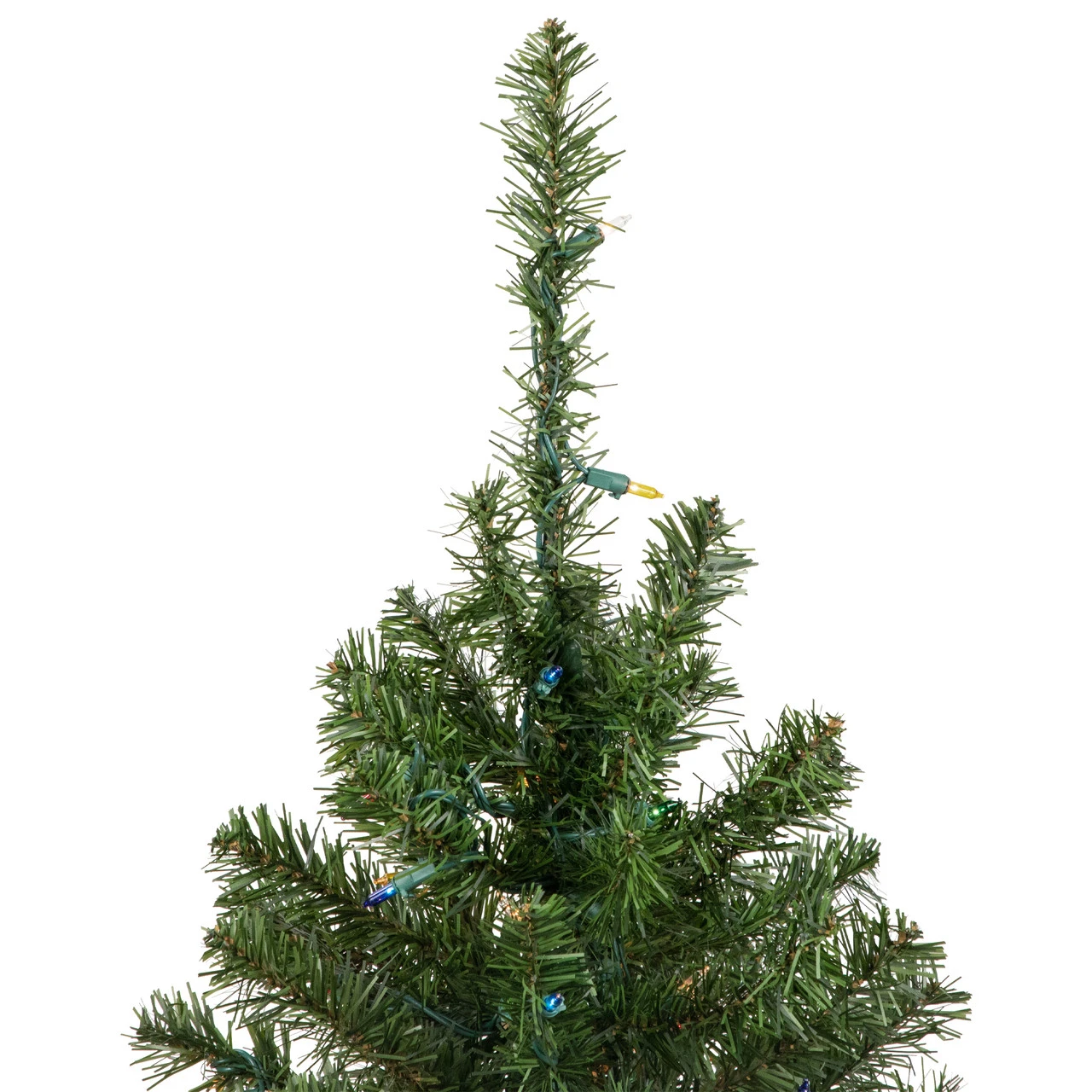 3' Pre-Lit Medium Canadian Pine Artificial Christmas Tree, Multicolor Lights - Image 4