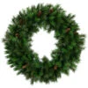 Green Royal Oregon Pine Artificial Christmas Wreath With Pinecones, 48-Inch, Unlit