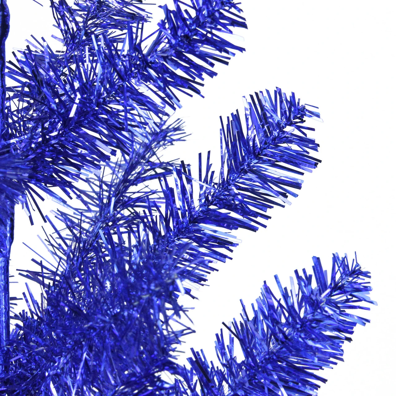 3' Medium Blue Tinsel Twig Pine Artificial Christmas Tree - Unlit - Image 2