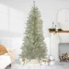 9' Metallic Platinum Artificial Tinsel Christmas Tree - Unlit