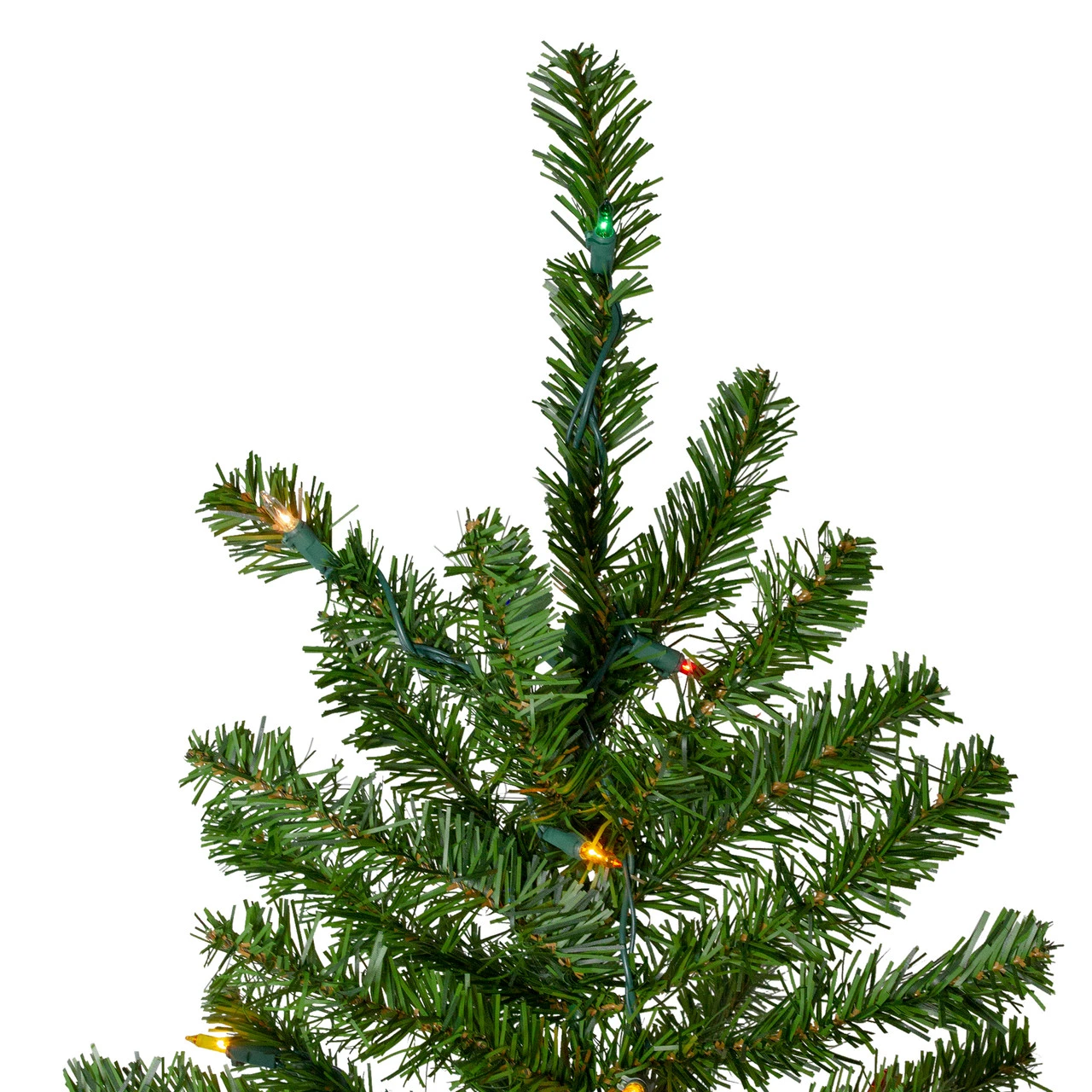6.5' Pre-Lit Canadian Pine Artificial Pencil Christmas Tree - Multi Lights - Image 3