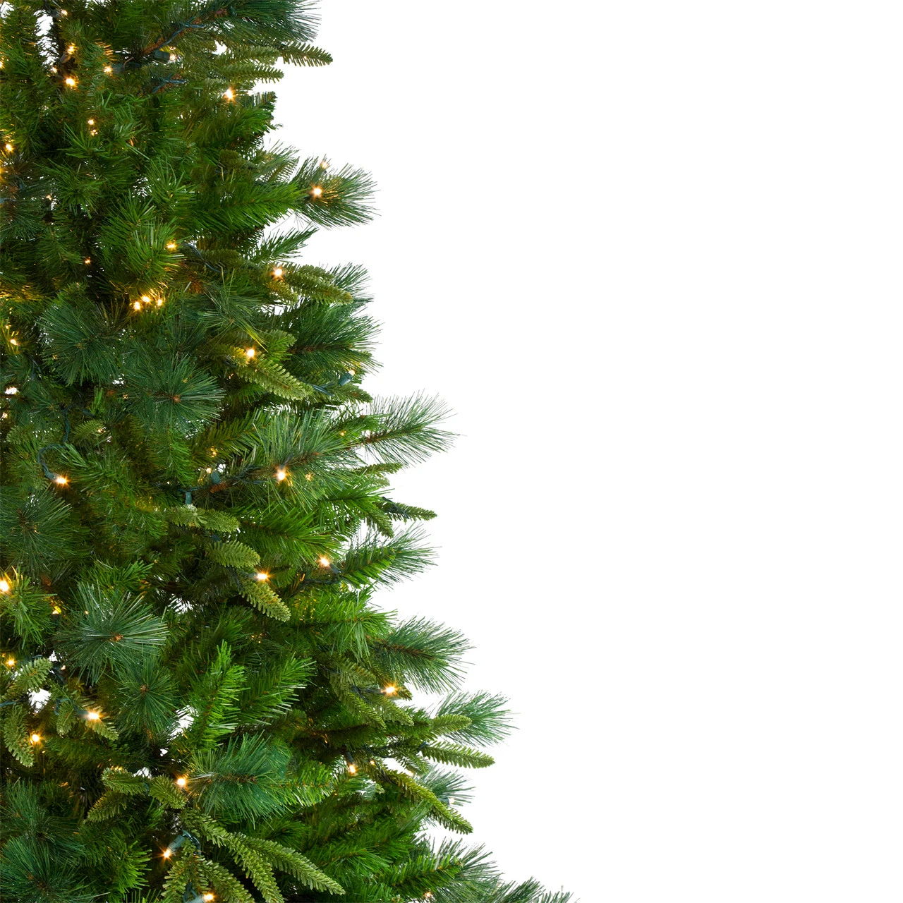 6.5' Pre-Lit Rosemary Emerald Angel Pine Artificial Christmas Tree - Warm White LED Lights - Image 4