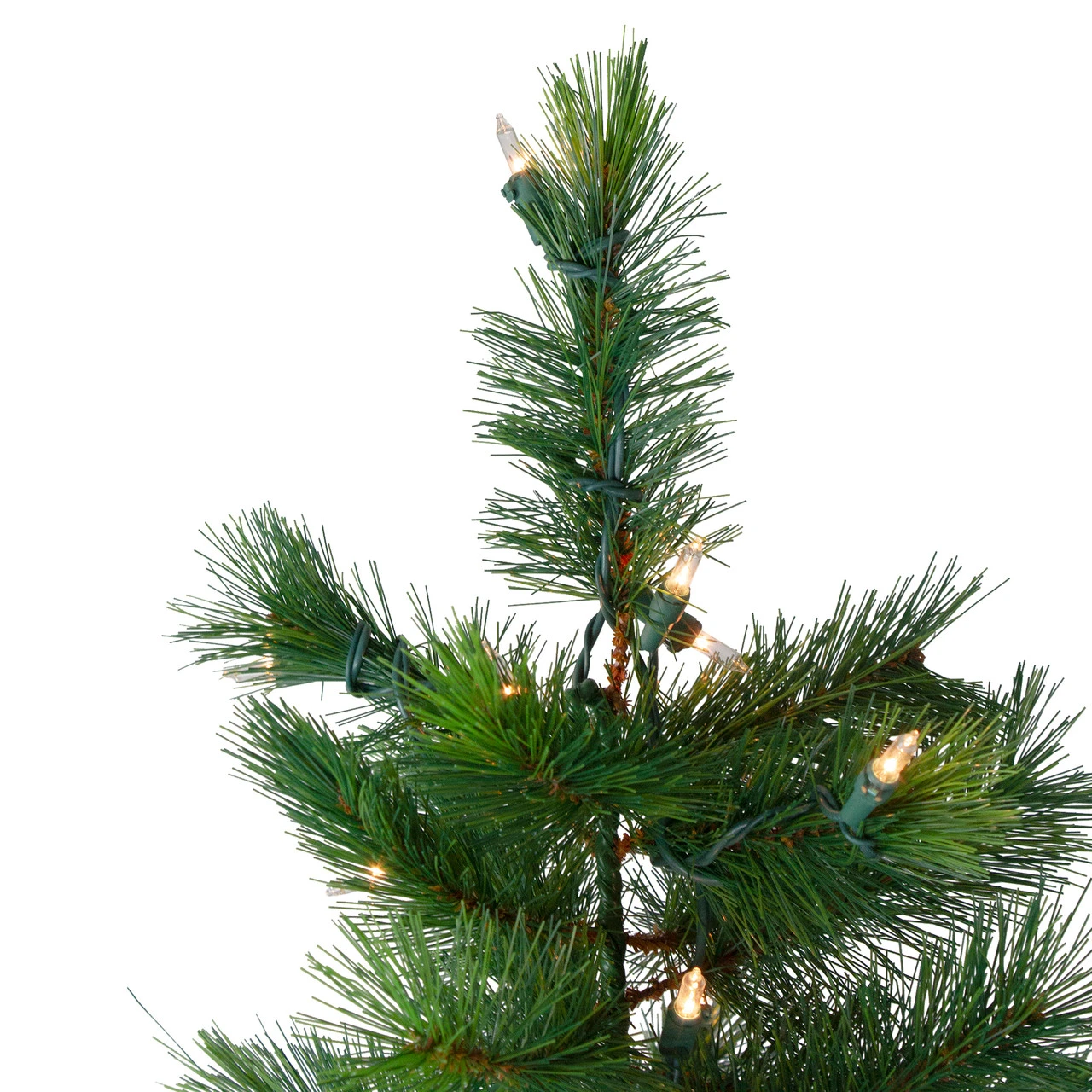 6.5' Pre-Lit Slim Royal Alpine Artificial Christmas Tree - Clear Lights - Image 5