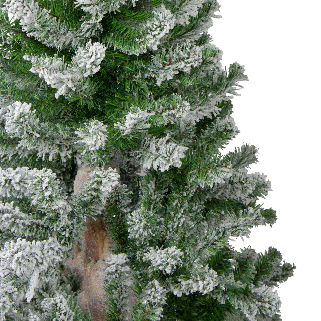 4' Flocked Alpine Artificial Christmas Tree - Unlit - Image 5