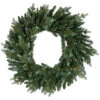 Pre-Lit Blue Spruce Artificial Christmas Wreath, 36-Inch, Clear Lights