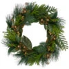 Leaves, Berry And Cedar Artificial Christmas Wreath - 20-Inch, Unlit