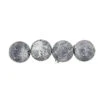 4ct White And Gray Antique Glass Christmas Ball Ornaments 4" (100mm)