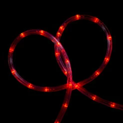 18' Red LED Christmas Rope Lights