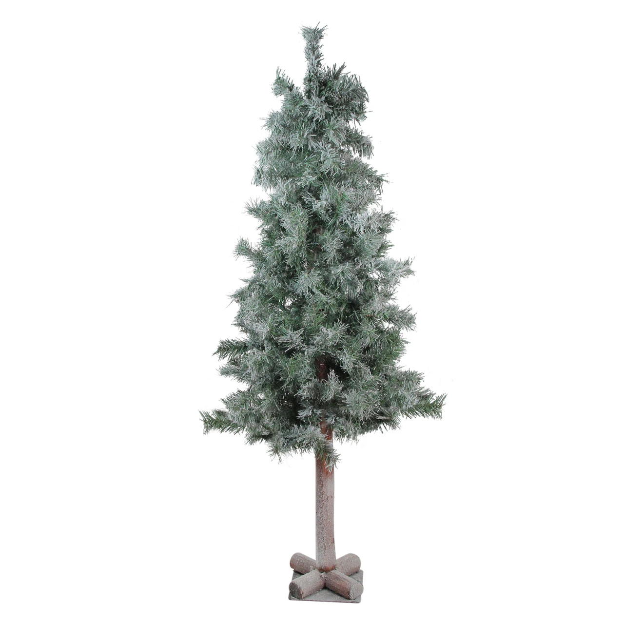 4' Lightly Flocked And Glittered Woodland Alpine Artificial Christmas Tree - Unlit