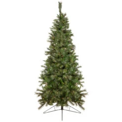 6.5' Pre-Lit Medium Canyon Pine Artificial Christmas Wall Tree, Clear Lights