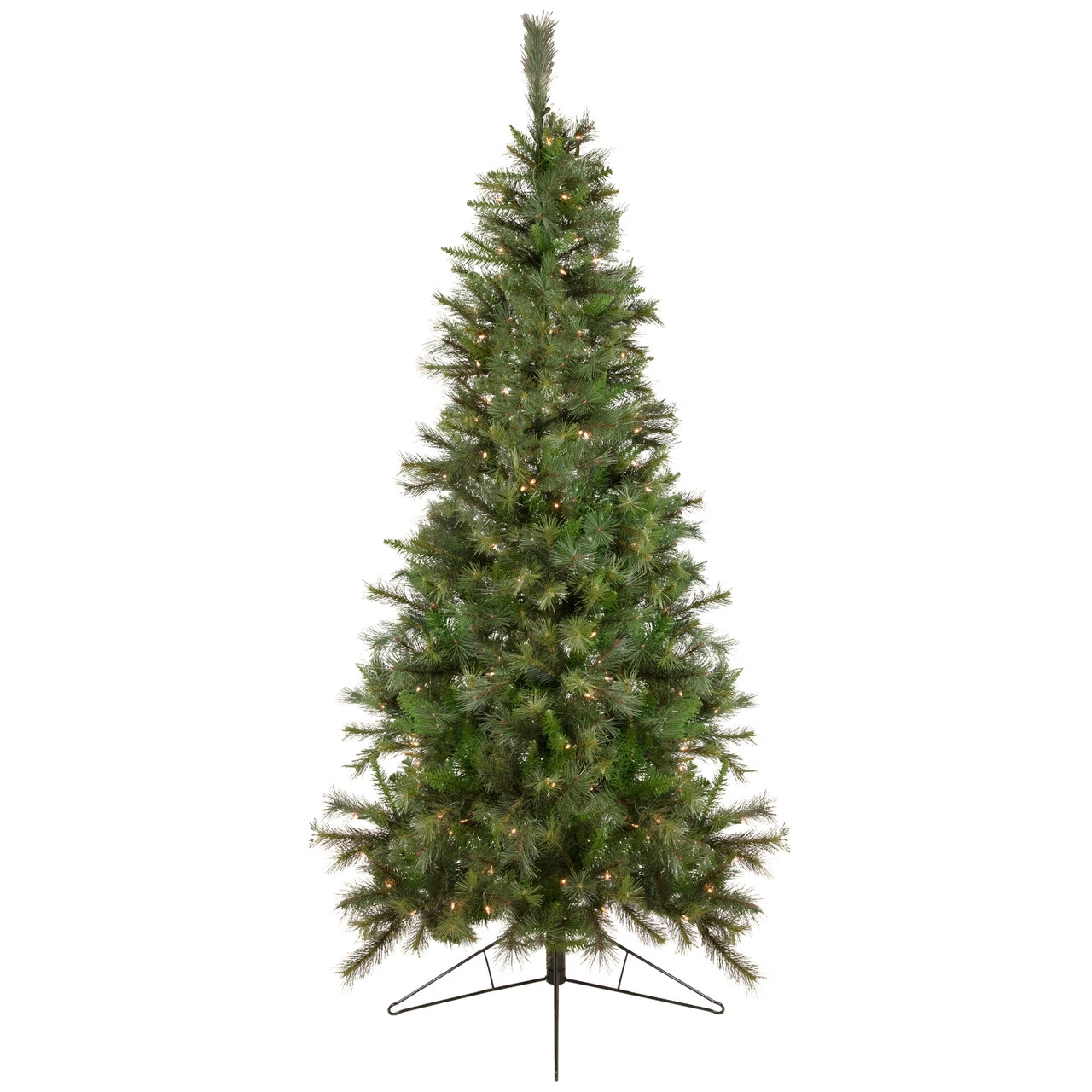 6.5' Pre-Lit Medium Canyon Pine Artificial Christmas Wall Tree, Clear Lights