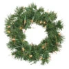 Pre-Lit Deluxe Windsor Pine Artificial Christmas Wreath - 10-Inch, Clear Lights
