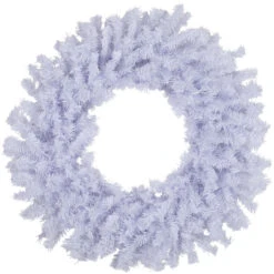 24" White Crystal Spruce Artificial Christmas Wreath - Unlit