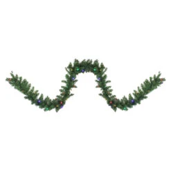 9' X 10" Pre-Lit Northern Pine Artificial Christmas Garland, Multi LED Lights