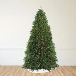 14' Pre-Lit Full Northern Pine Artificial Christmas Tree - Multi-Color Lights