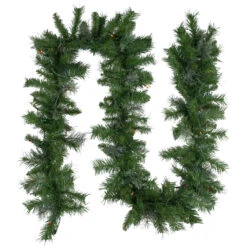 9' X 10" Pre-Lit Mixed Cashmere Pine Artificial Christmas Garland - Multi-Color Lights