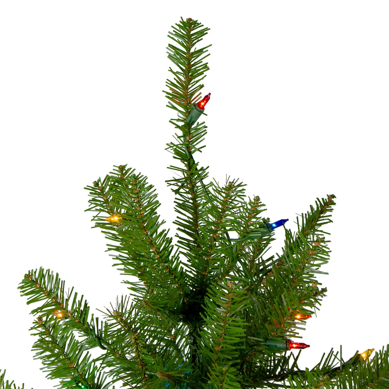 6.5' Pre-Lit Northern Pine Full Artificial Christmas Tree - Multi-Color Lights - Image 3