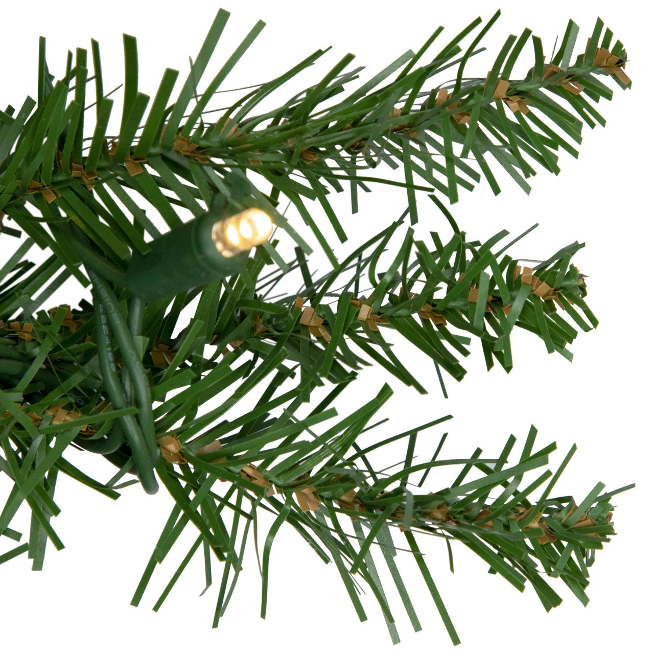 50' X 10" Pre-Lit Northern Pine Commercial Christmas Garland - Warm White LED Lights - Image 2