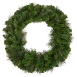 Mixed Beaver Pine Artificial Christmas Wreath, 24-Inch, Unlit