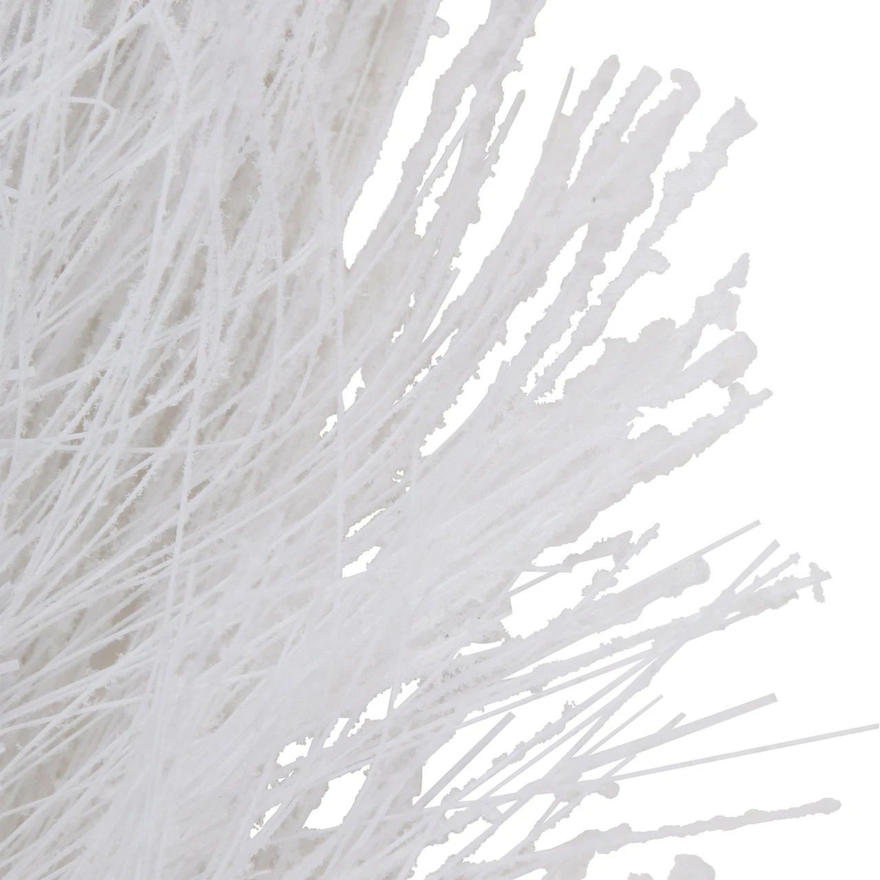 6' X 10" White Flocked Artificial Christmas Garland With Pine Cones, Unlit - Image 4